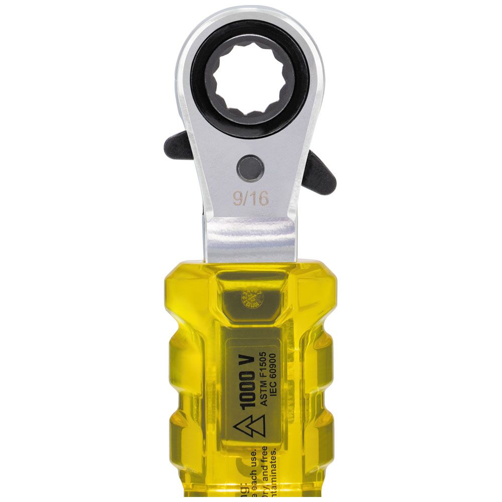 KLEIN TOOLS Lineman's Insulating 4-in-1 Box Wrench 4 KLEIN TOOLS Lineman's Insulating 4-in-1 Box Wrench - Image 4