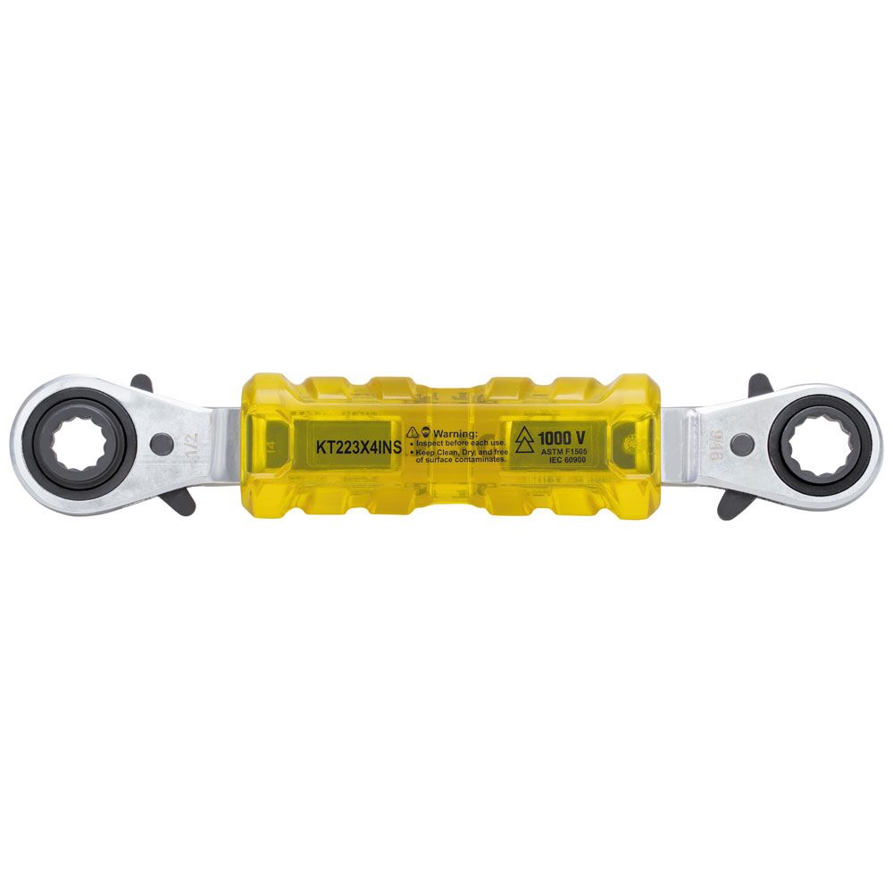 KLEIN TOOLS Lineman's Insulating 4-in-1 Box Wrench 2 KLEIN TOOLS Lineman's Insulating 4-in-1 Box Wrench - Image 2
