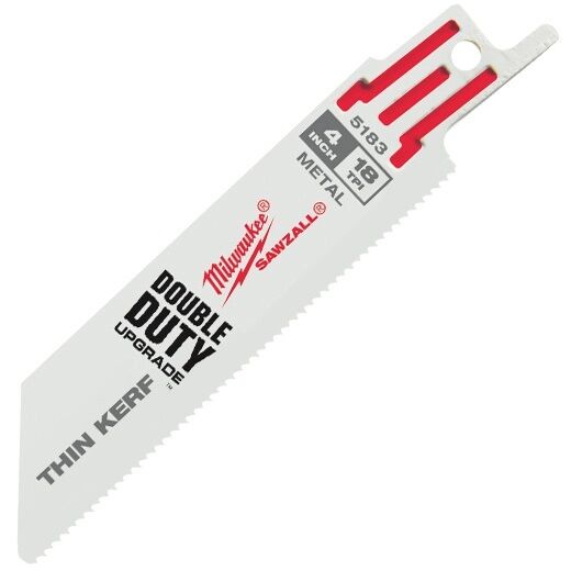MILWAUKEE 4" SAWZALL Blades (5 pk) 1 Sawzall Blades