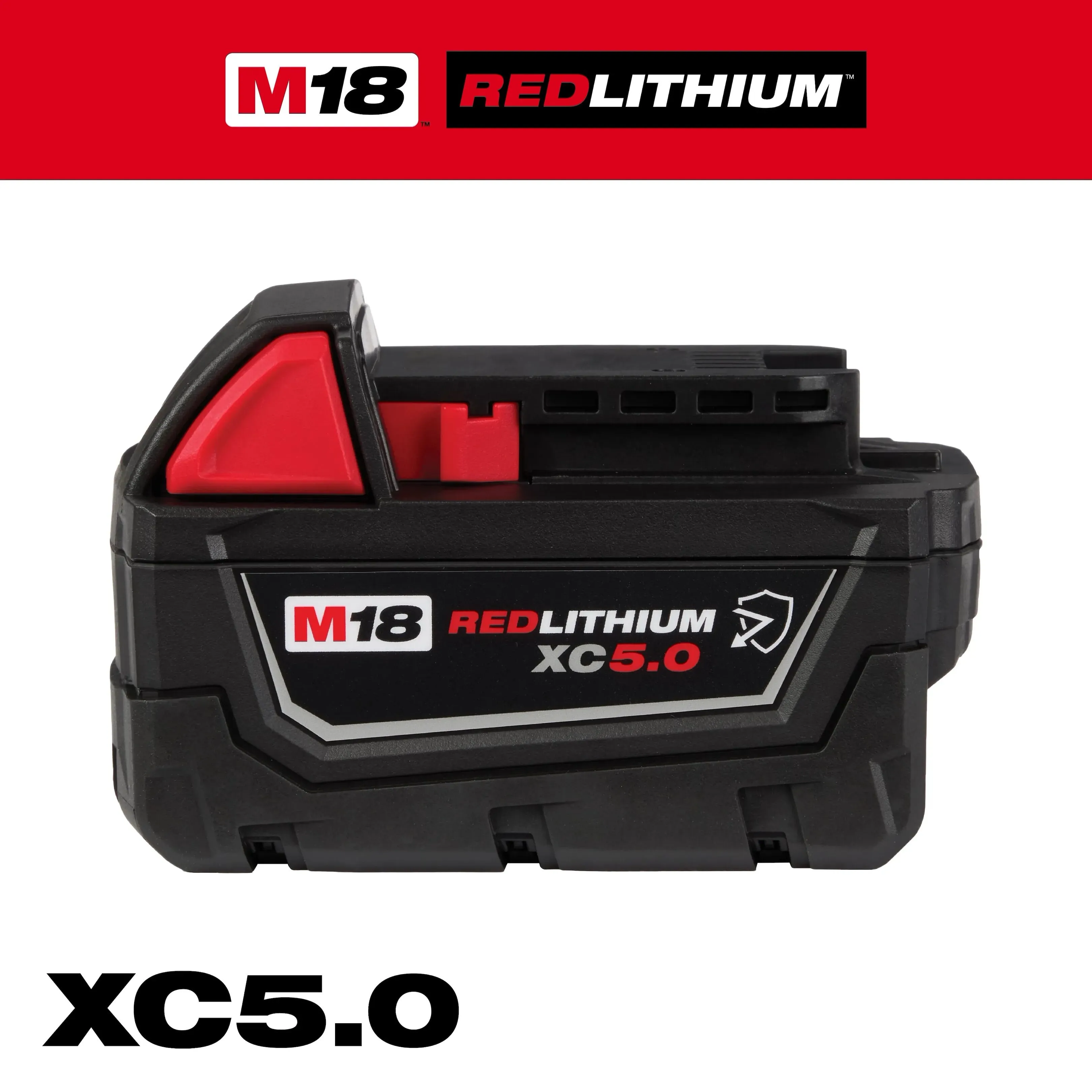 MILWAUKEE M18 REDLITHIUM XC5.0 Resistant Battery 1 MIlwaukee M18 Redlithium Resistant Battery