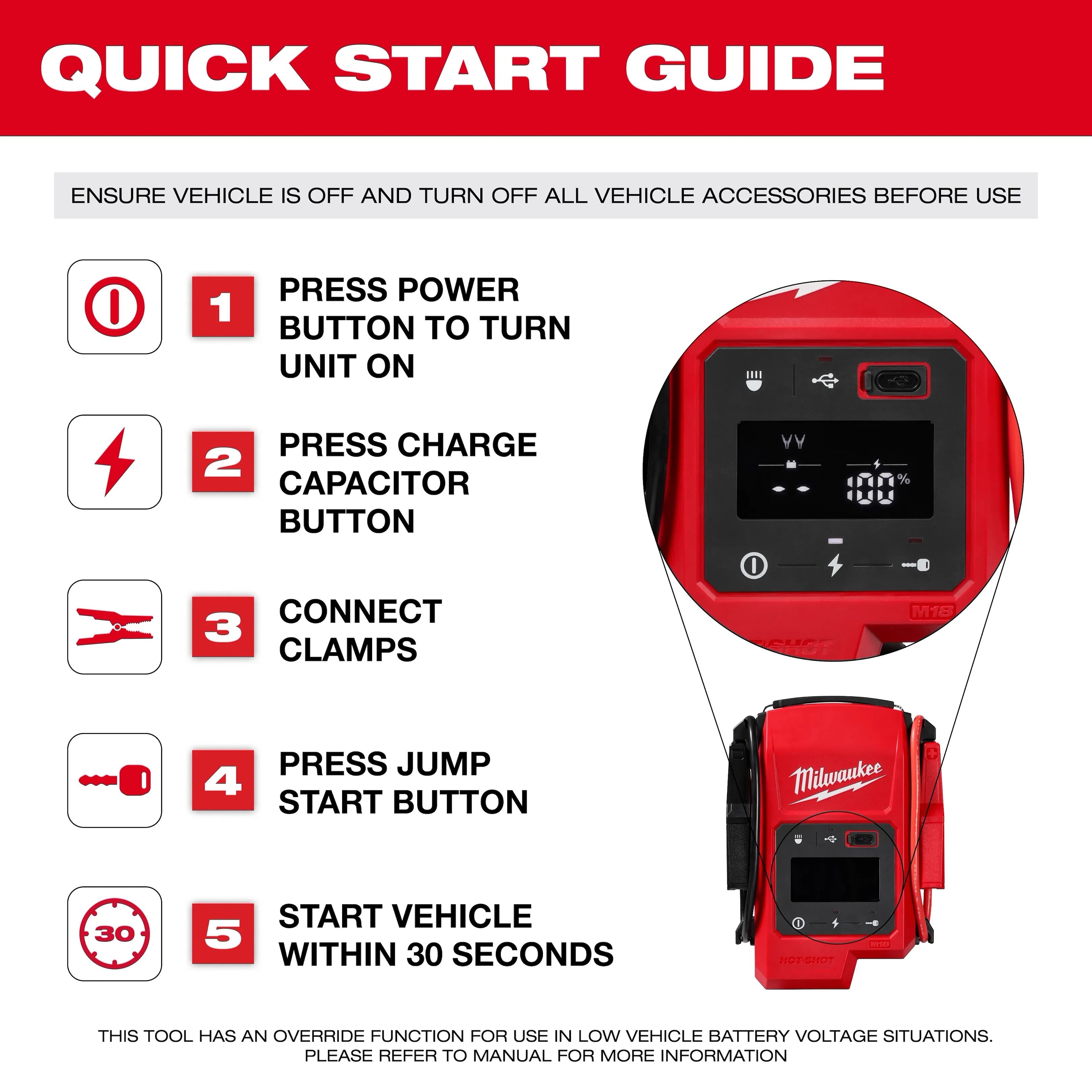 MILWAUKEE M18™ HOTSHOT™ Jump Starter 2 MILWAUKEE M18™ HOTSHOT™ Jump Starter - Image 2