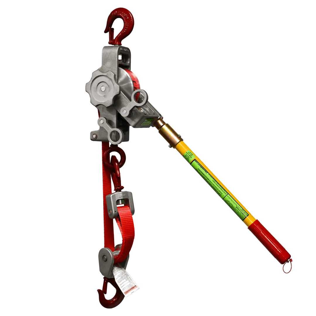 LINCOLN HOIST Small Frame 1-1/2 Ton Strap Hoist 1 Lincoln Hoist Strap Hoist