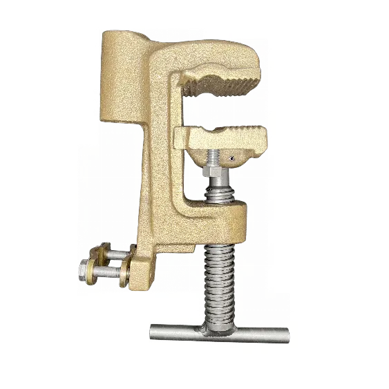 TRAVIS PATTERN Bronze 1-1/2" Large Flat Clamp, Serrated w/T-Handle 1 Large Flat Clamp