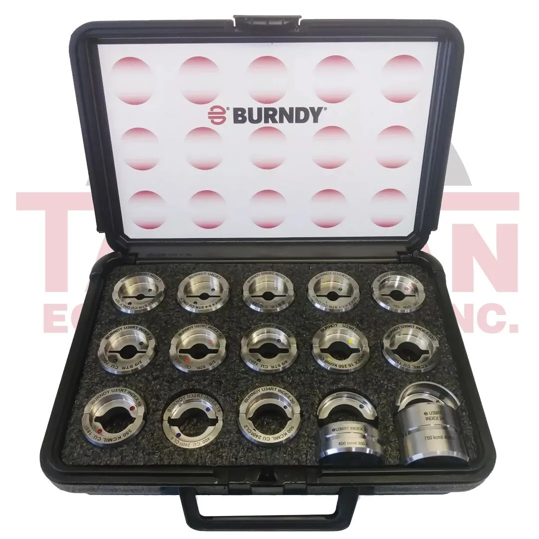 BURNDY Stainless Steel U-Die Kit for Copper Connectors, #6 AWG-750 kcmil 1 Burndy U-Die Kit