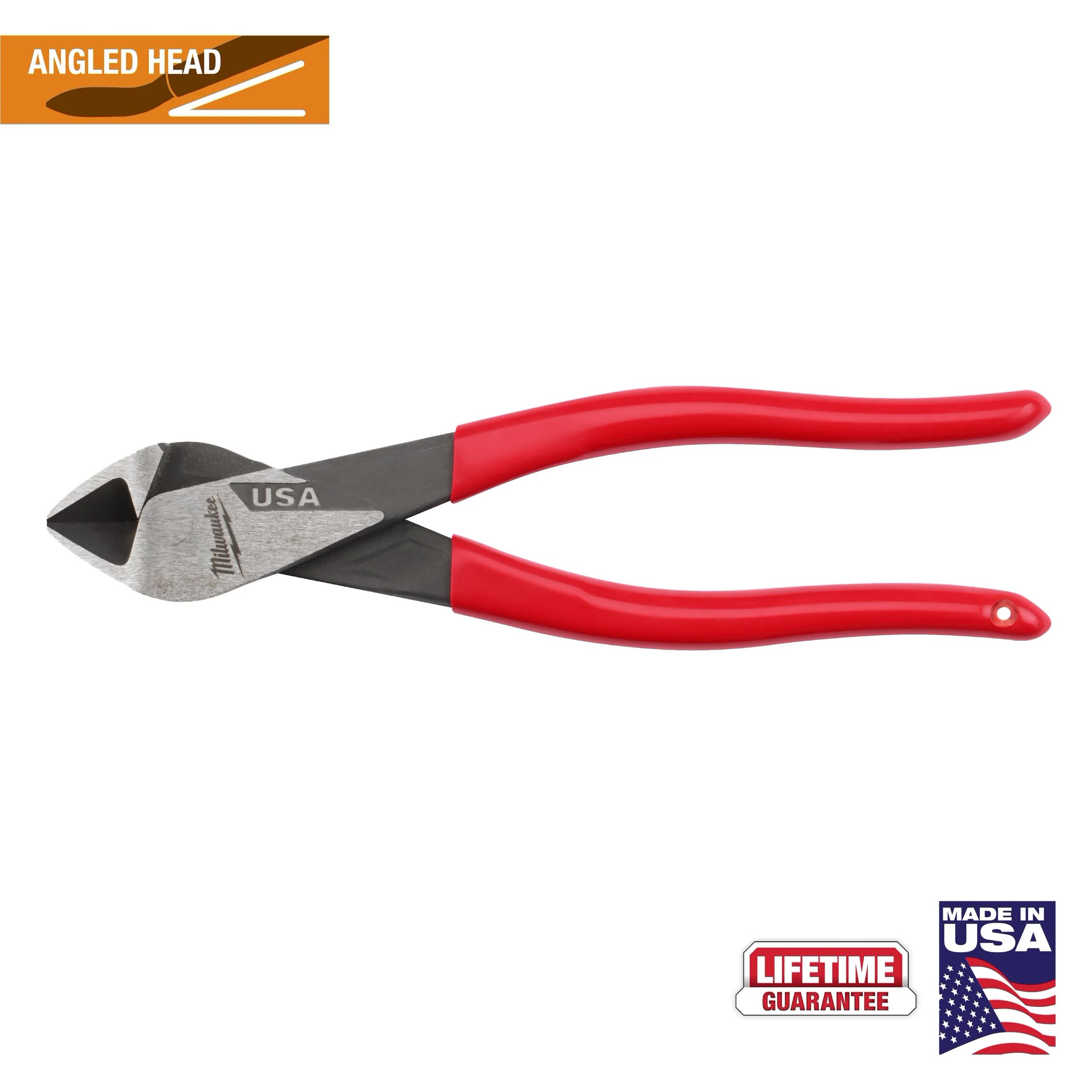 MILWAUKEE 8" Angled Head Diagonal Cutting Pliers 1 Diagonal Cutting Pliers