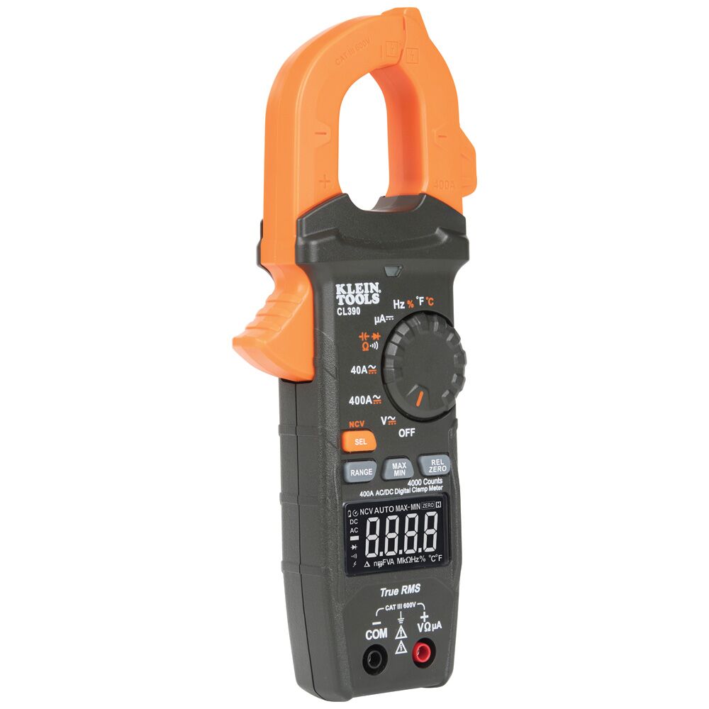 KLEIN TOOLS AC/DC Digital Clamp Meter, TRMS Auto-Ranging 400 Amp 4 KLEIN TOOLS AC/DC Digital Clamp Meter, TRMS Auto-Ranging 400 Amp - Image 4