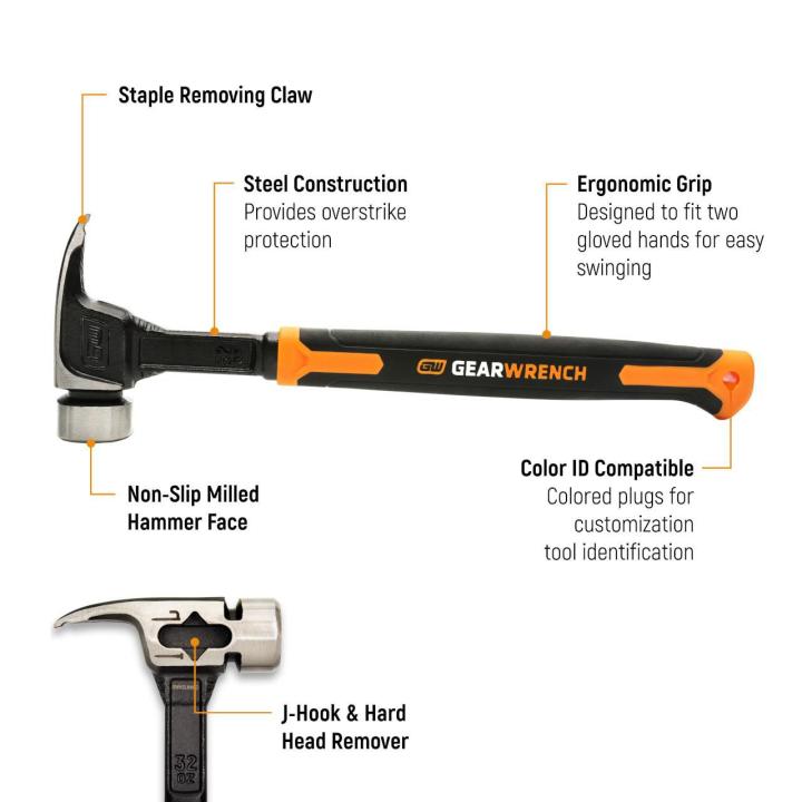 GEARWRENCH 32 oz Multi-Function Steel Lineman Hammer 4 GEARWRENCH 32 oz Multi-Function Steel Lineman Hammer - Image 4