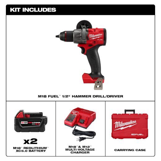 Milwaukee M18 FUEL™ ½" HAMMER DRILL/DRIVER KIT 4 Milwaukee M18 FUEL™ ½" HAMMER DRILL/DRIVER KIT - Image 4
