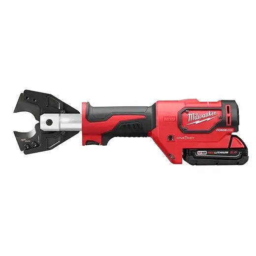 Milwaukee M18 FORCE LOGIC CABLE CUTTER KIT w/750 MCM Cu/Al Jaw 1 Milwaukee In Line Cable Cutter with Cu/Al Jaws