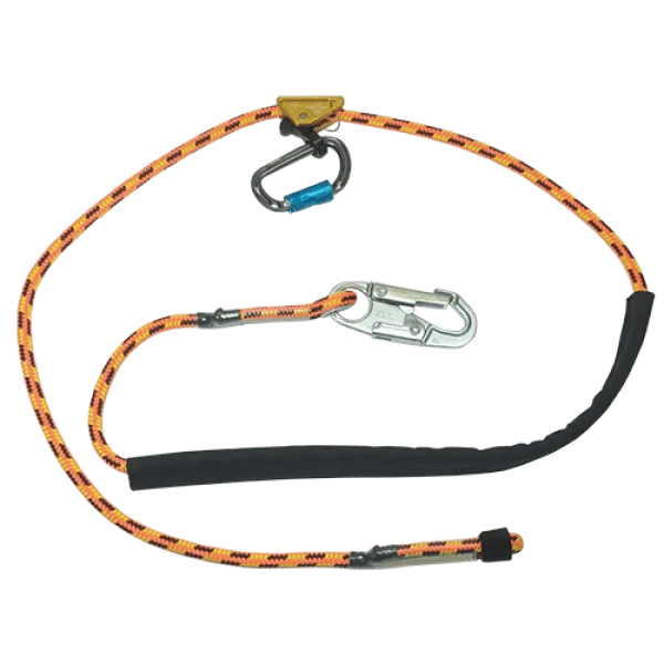 BASHLIN 4019 Series Adjustable Rope Positioning Lanyard with 90° Twist 1 Adjustable Rope Positioning Lanyard
