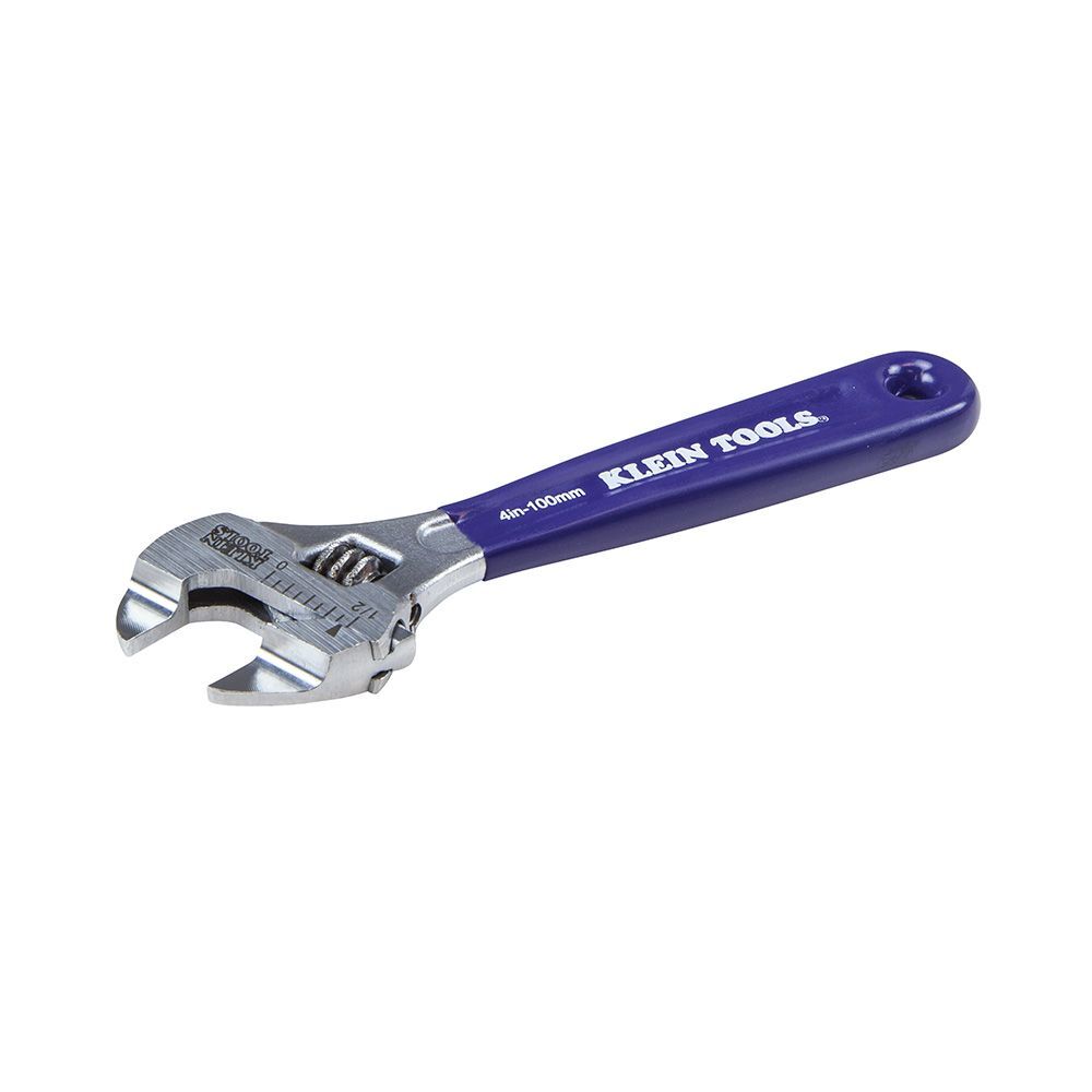 KLEIN TOOLS Slim-Jaw Adjustable Wrench, 4-Inch 3 KLEIN TOOLS Slim-Jaw Adjustable Wrench, 4-Inch - Image 3
