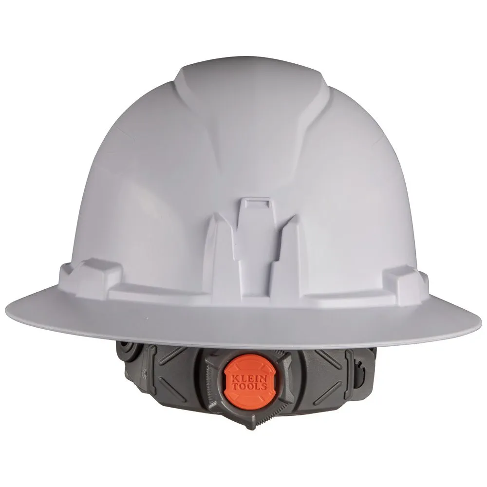 KLEIN TOOLS Hard Hat, Non-Vented, Full Brim Style, White 5 KLEIN TOOLS Hard Hat, Non-Vented, Full Brim Style, White - Image 5