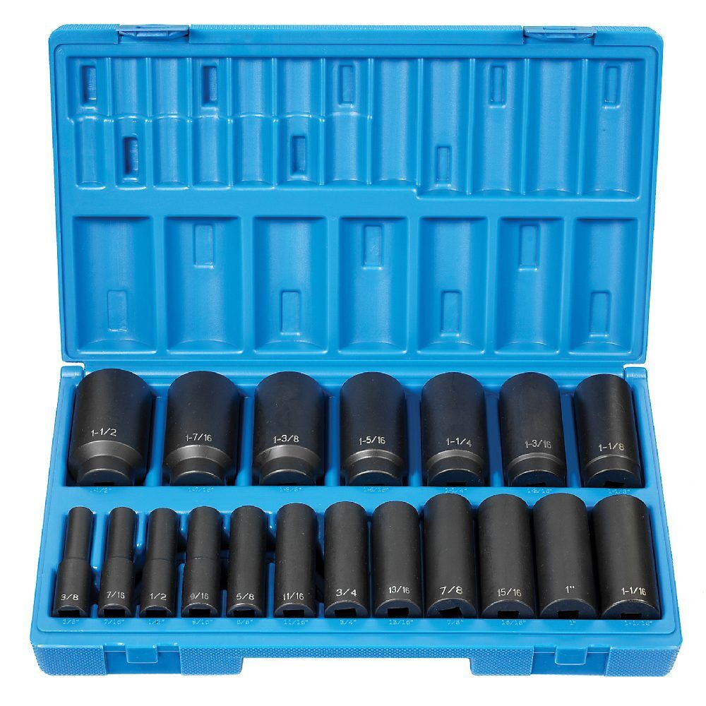 1/2" Drive 12 Point Deep Impact Set 1 Impact Set