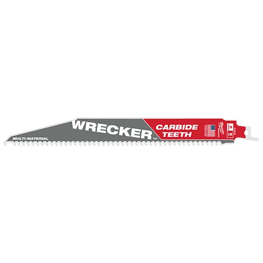 MILWAUKEE THE WRECKER w/ Carbide Teeth SAWZALL Blades, 12" 5 pk 1 Sawzall Blades