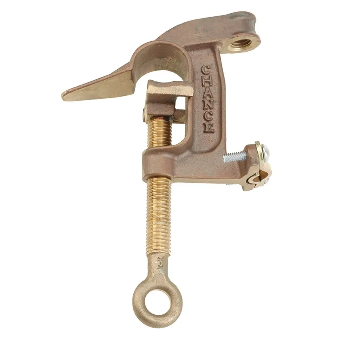 CHANCE Ground Clamp, C-Type, Type I-Class A-Grade 5, 1.25" Jaw Opening 1 Ground Clamp