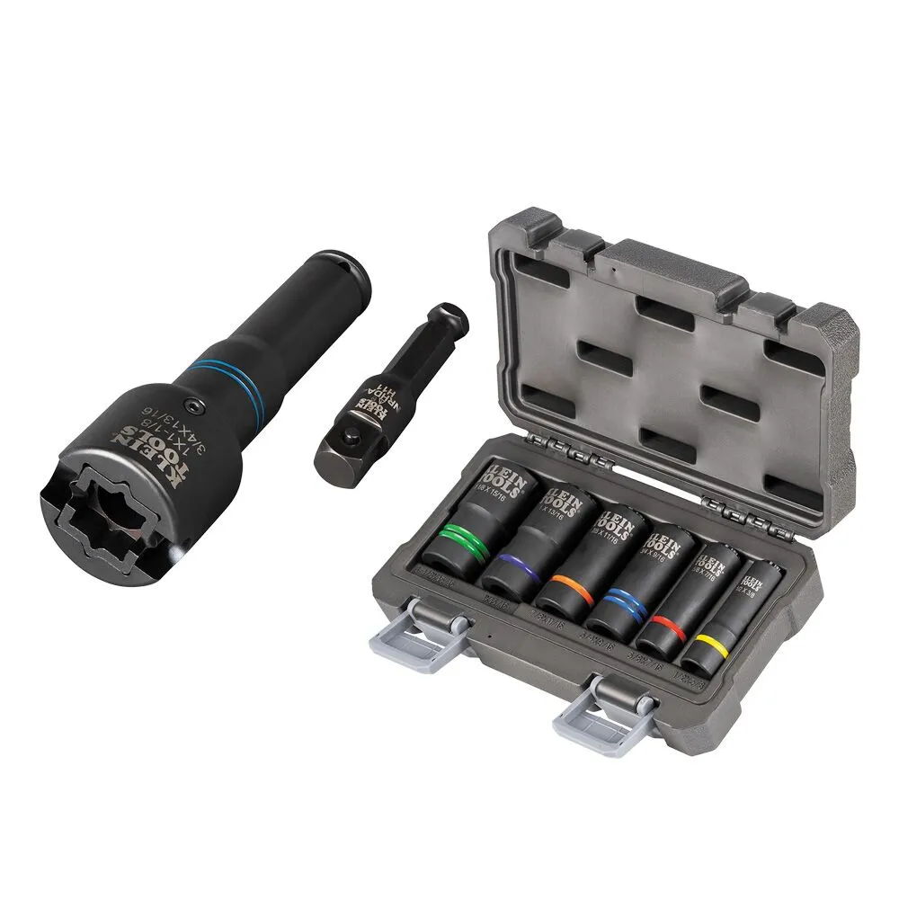 KLEIN TOOLS 6-in-1 Impact Socket Set 1 Impact socket Set
