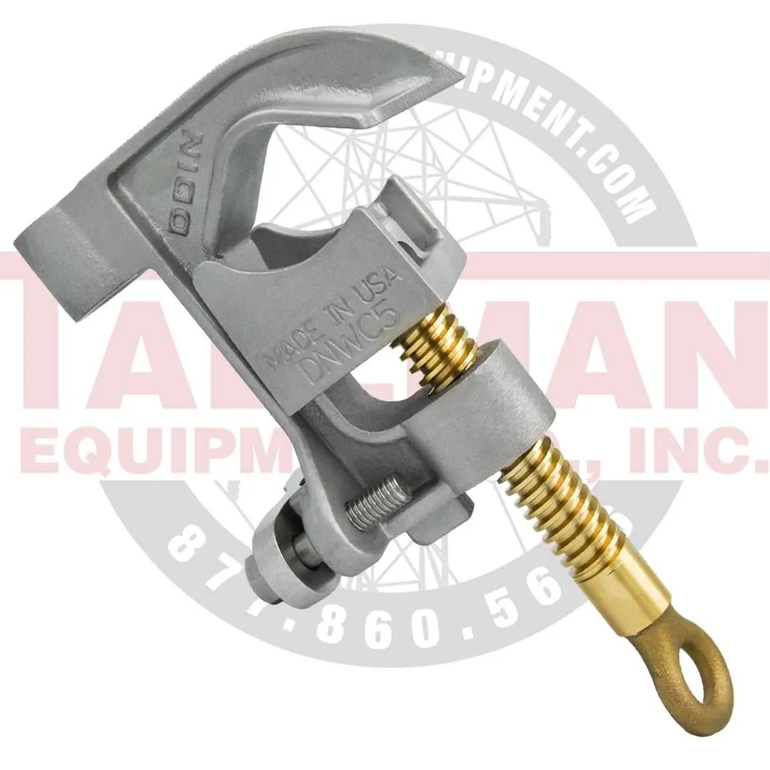 DDIN Aluminum Ground Clamp, .128" - 1.25" 1 Ground Clamp