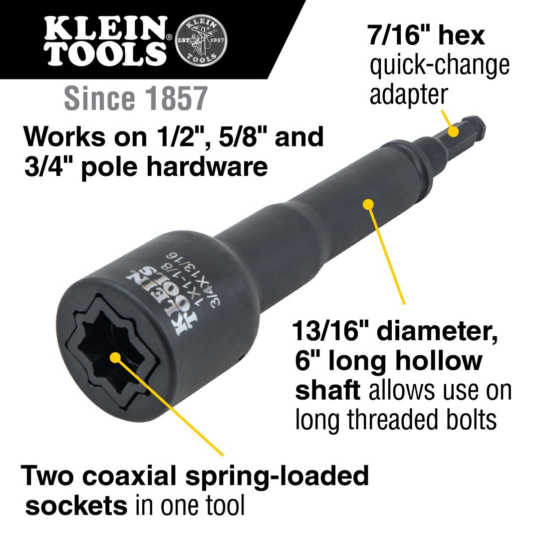 KLEIN TOOLS 6-in-1 Impact Socket Set 3 KLEIN TOOLS 6-in-1 Impact Socket Set - Image 3