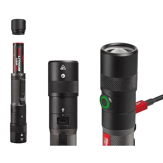 MILWAUKEE REDLITHIUM™ USB 1100L Twist Focus Flashlight 2 MILWAUKEE REDLITHIUM™ USB 1100L Twist Focus Flashlight - Image 2