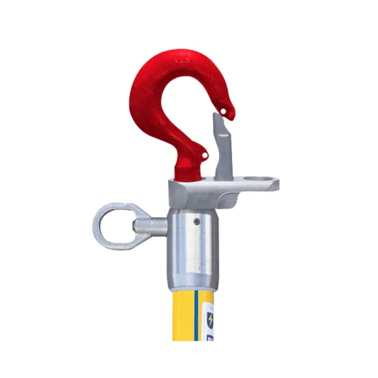 UTILITY SOLUTIONS Blue Stripe Link Stick w/Hot Stick Operable Hook 1 Utility Solutions Hot Stick Operable Link Stick