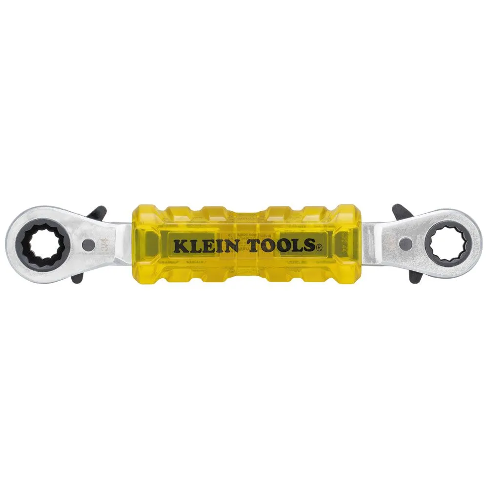 KLEIN TOOLS Lineman's Insulating 4-in-1 Box Wrench 1 KLEIN TOOLS Lineman's Insulating 4-in-1 Box Wrench