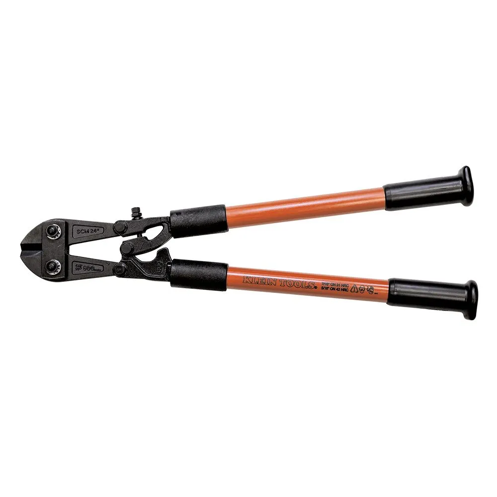 KLEIN TOOLS Bolt Cutter, Fiberglass Handle, 24-1/2" 1 Bolt Cutter