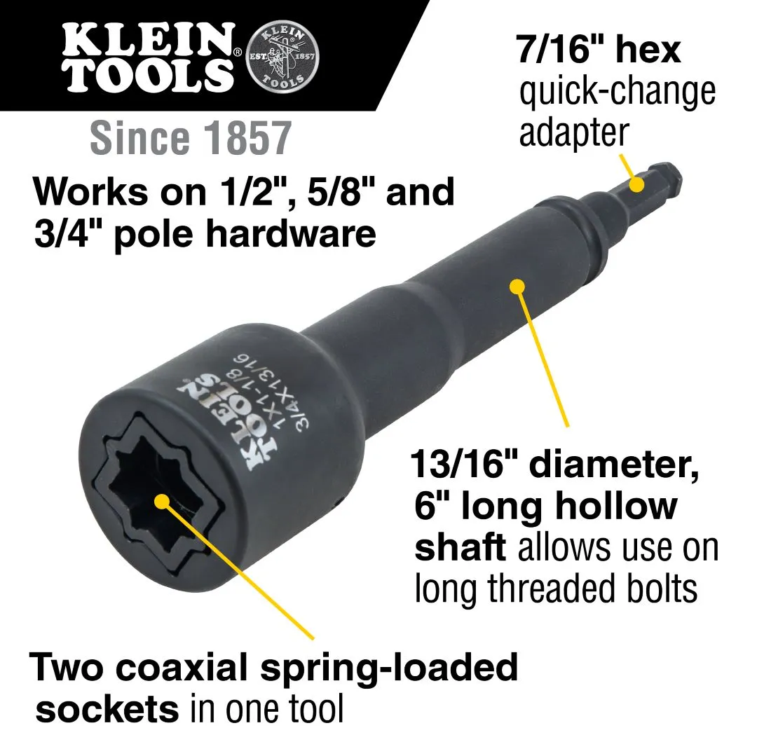 KLEIN TOOLS 6-in-1 Impact Socket Set 3 KLEIN TOOLS 6-in-1 Impact Socket Set - Image 3