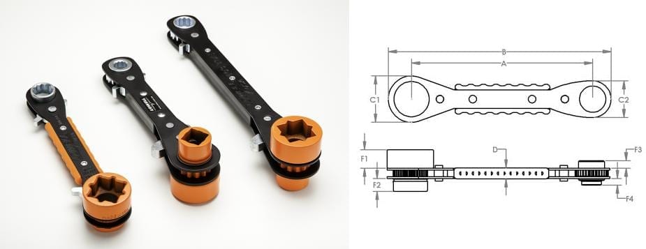 KLEIN TOOLS Lineman's Ratcheting Wrench | Tallman Equipment Company