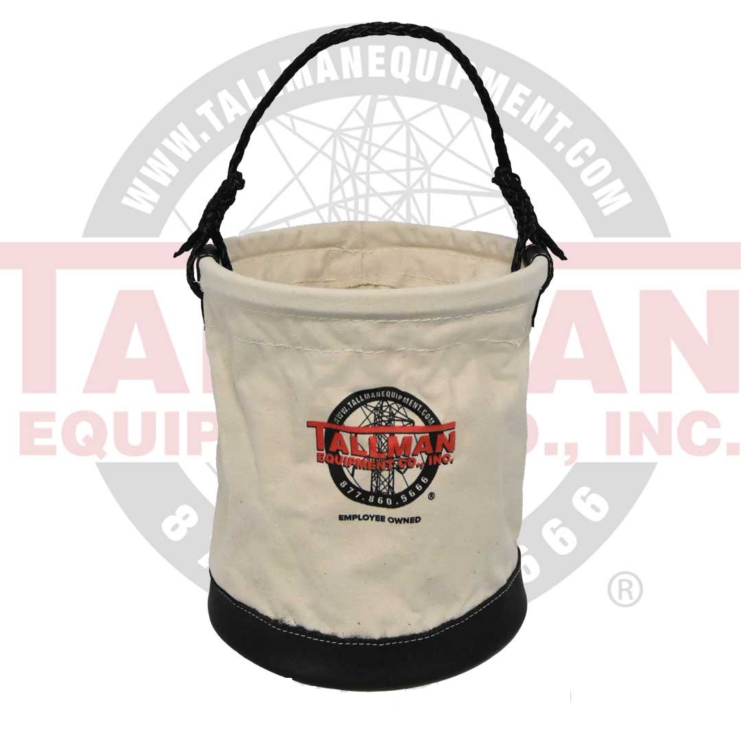 12" X 15" LEATHER BOTTOM CANVAS TOOL BUCKET 9 Tallman tool bucket