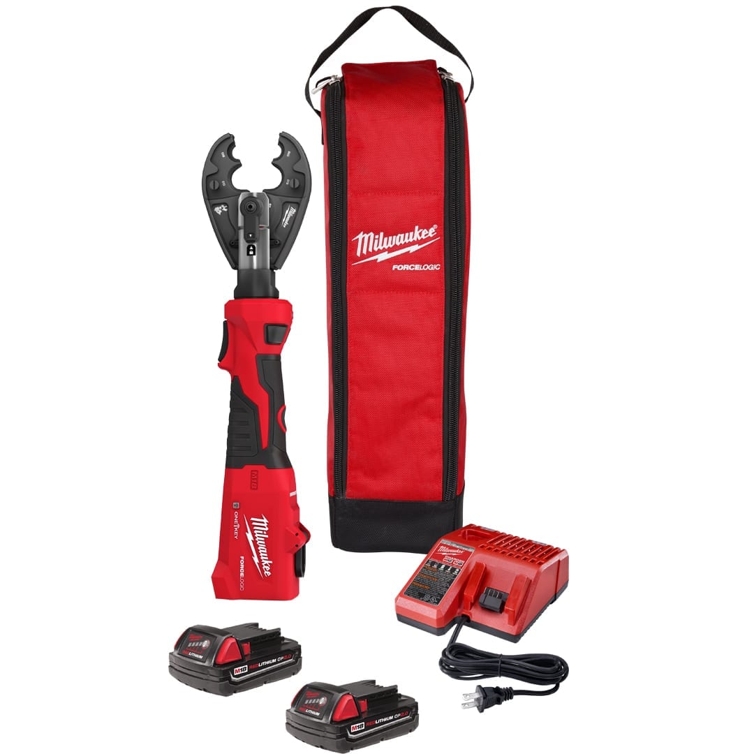 Milwaukee M18™ FORCE LOGIC™ 6T Linear Utility Crimper Kit | Tallman ...