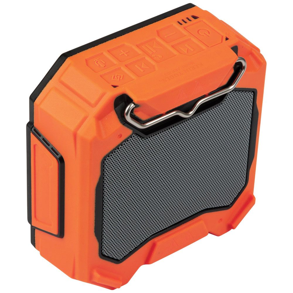 Open steno shuttle KLEIN TOOLS Bluetooth® Jobsite Speaker With Magnet And Hook | Tallman  Equipment Company