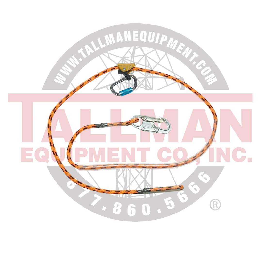 BASHLIN 4019 Series Adjustable Rope Positioning Lanyard with 90° Twist 1 Adjustable Rope Positioning Lanyard