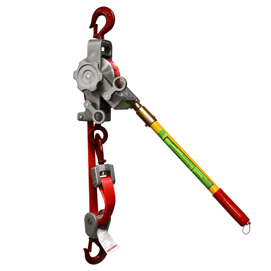 LINCOLN HOIST Small Frame 1-1/2 Ton Strap Hoist 1 Lincoln Hoist Strap Hoist