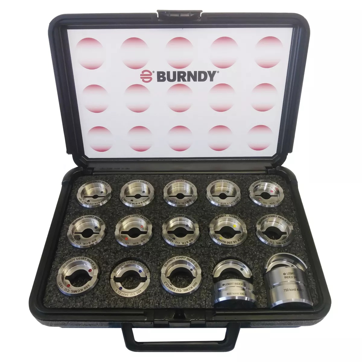 BURNDY Stainless Steel U-Die Kit for Copper Connectors, #6 AWG-750 kcmil 1 FRUDIEKITCU