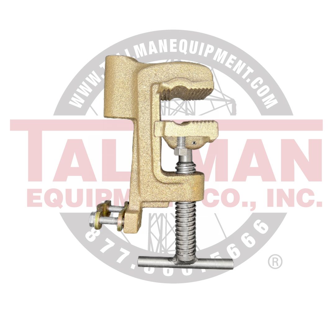 TRAVIS PATTERN Bronze 1-1/2" Large Flat Clamp, Serrated w/T-Handle 2 TRTP15BLFBT5 SR T