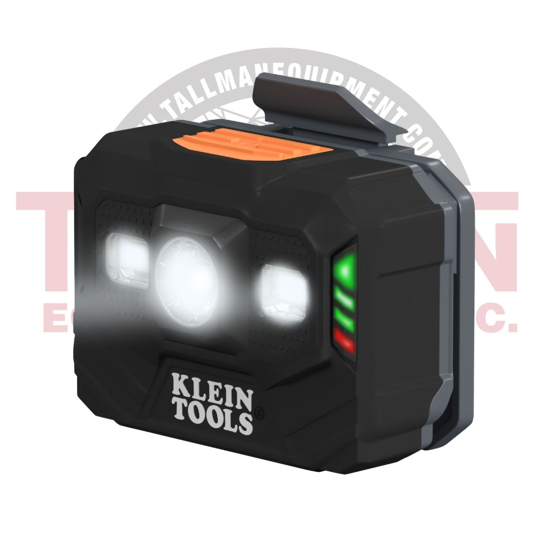 KLEIN TOOLS Rechargeable Headlamp and Work Light, 300 Lumens 9 Rechargeable Headlamp